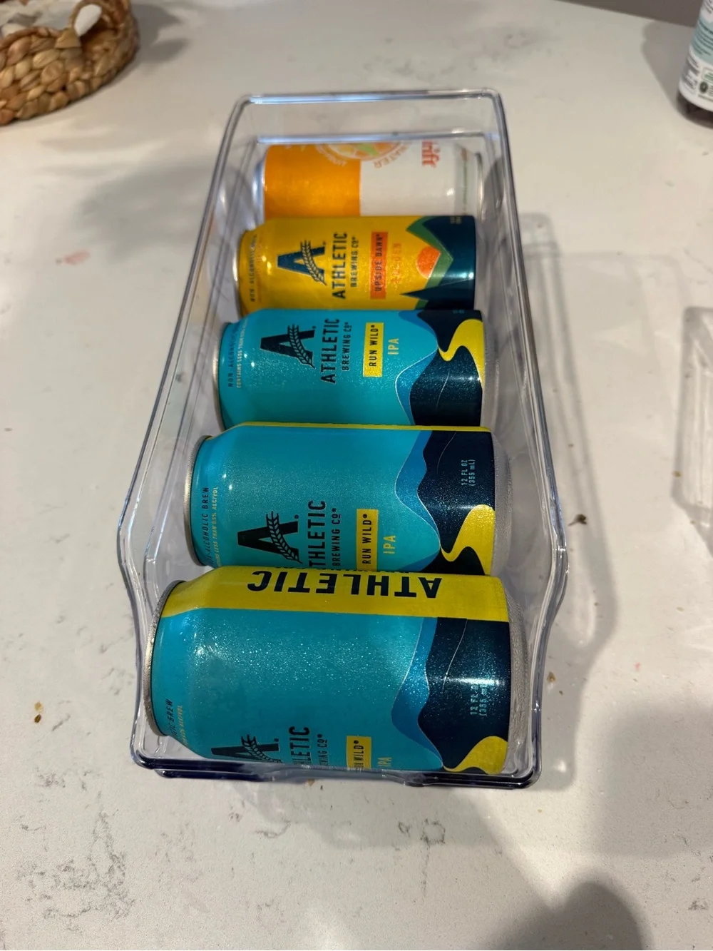 Clear Plastic Refrigerator Bins - Set of 3